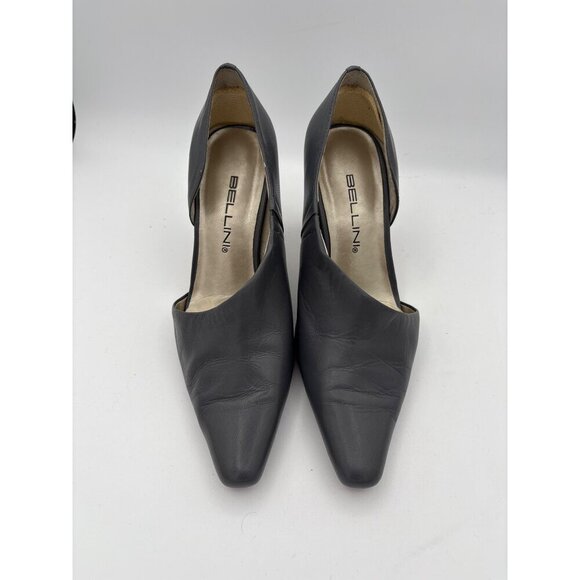 Bellini Shoes - Bellini Womens Leather Heels Size 7 Gray
